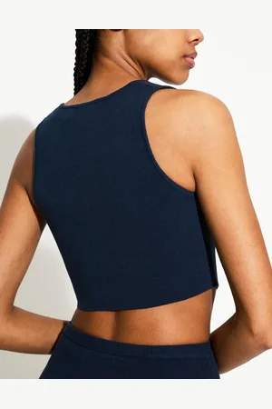 Bershka Weste Mit Knöpfen Damen Xs Blau