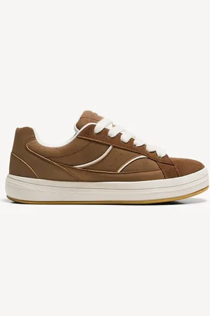 Bershka Skate-Sneaker Herren 39 Braun