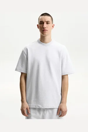 Bershka Plüsch-T-Shirt Herren Xs Grau