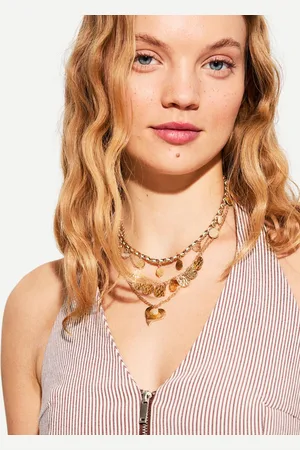 Bershka 3er-Pack Halsketten Im Boho-Stil Damen Gold