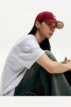 Bershka Besticktes Basecap Herren Bordeaux