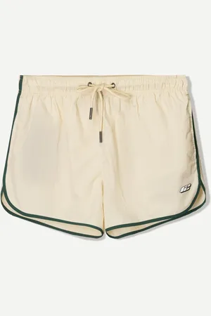 Bershka Kurze Badeshorts Mit Borte Herren S Sandfarbe