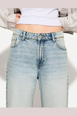 Bershka Jeans Im Baggy-Hosen-Fit Damen 10-12 Hellblau