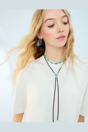 Bershka 2er-Pack Boho-Halsketten Damen Silber