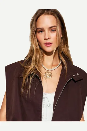 Bershka Halskette Mit Sonnenseil Und Signature Edition Damen Gold