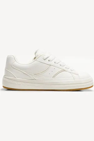 Bershka Skate-Sneaker Herren 39 Weiss