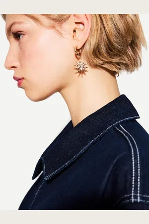 Bershka 3er-Pack Ohrringe In Sonnenform Damen Gold