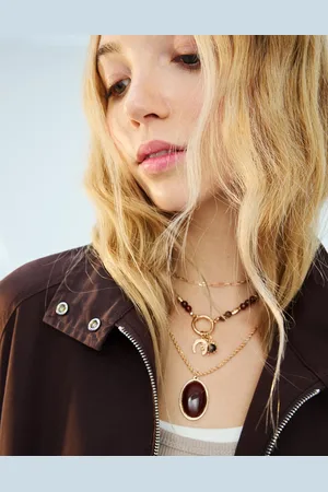 Bershka 3er-Pack Halsketten Im Boho-Stil Damen Gold