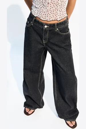Bershka Boyfriend-Jeans Damen 10-12 Schwarz
