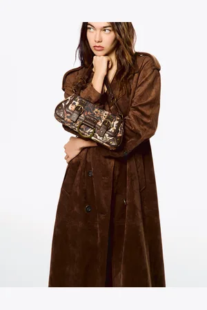 Bershka Crossbody Bag Mit Animalprint Damen Braun