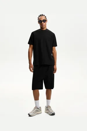 Bershka Bermudashorts Mit Strukturmuster Herren S Schwarz