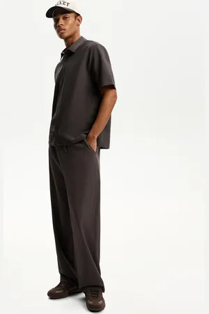 Bershka Plissierte Baggyhose Im Jogginghosen-Stil Herren Xs Nerzfarbe
