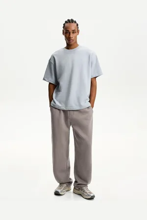 Bershka Balloon-Hose Aus Plüsch Herren S Camel