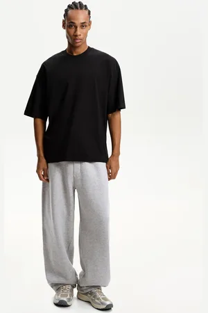 Bershka Balloon-Hose Aus Plüsch Herren Xs Grau