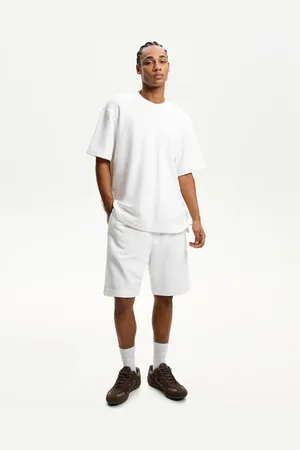Bershka Swaetbermudas Herren S Weiss