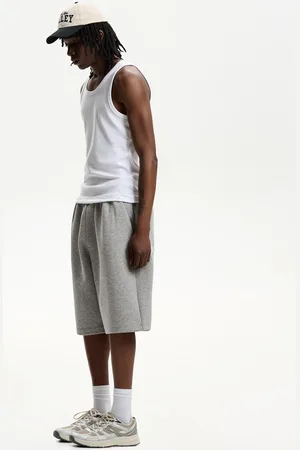 Bershka Oversize-Bermudashorts Aus Neopren Herren Xs Grau