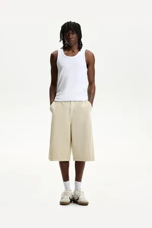 Bershka Workwear-Bermudas Im Skater-Stil Herren 34 Sandfarbe