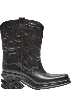 Bershka Cowboystiefel Mit Absatz, Ohne Kern Damen 35 Schwarz
