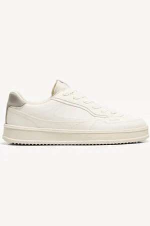 Bershka Basic-Sneaker Herren 39 Weiss