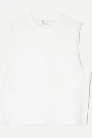 Bershka Ärmelloses Shirt Herren Xs Grbrochenes Weiss