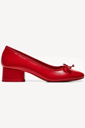 Bershka Ballerinas Mit Absatz Damen 35 Rot