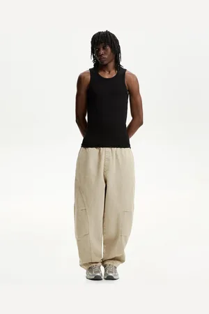 Bershka Skaterhose Herren Xs Sandfarbe