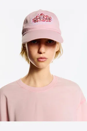 Bershka Basecap Mit Blumenstickerei Damen Rosa