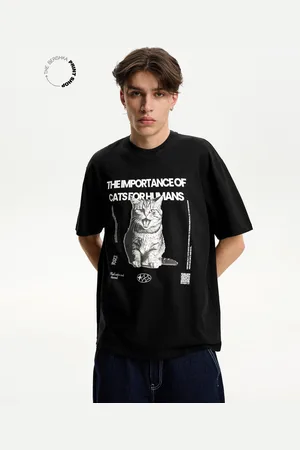 Bershka T-Shirt Wearable Art Mit Kurzen Ärmeln Herren Xs Schwarz