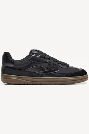 Bershka Chunky-Sneaker Im Retrolook Herren 39 Schwarz