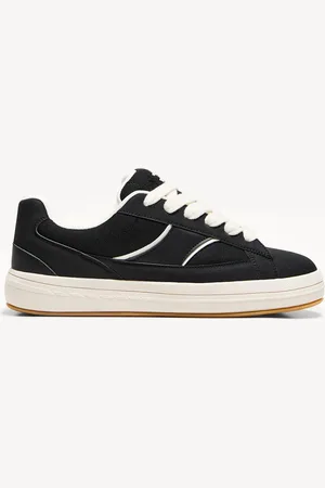 Bershka Skate-Sneaker Herren 39 Schwarz