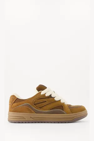 Bershka Sneaker Aus Rauleder Im Skater-Stil Herren 39 Braun