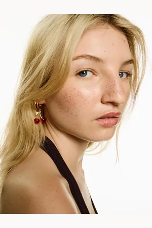Bershka 3er-Pack Ohrringe Mit Früchten Damen Rot