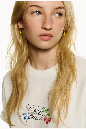 Bershka 9er-Pack Ohrringe Mit Früchten Damen Gold