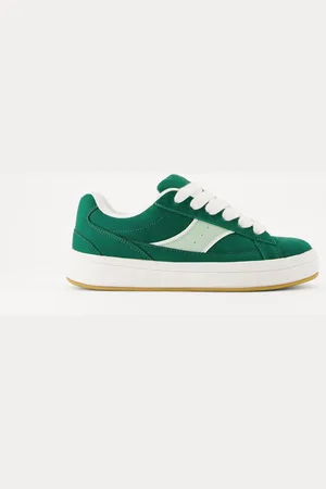 Bershka Skate-Sneaker Damen 35 Grün
