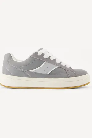 Bershka Skate-Sneaker Damen 35 Grau