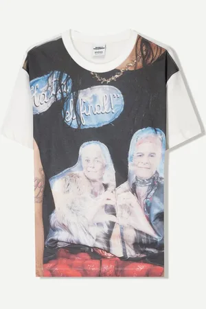 Bershka T-Shirt Ca7riel & Paco Amoroso Mit Kurzen Ärmeln Und Print Herren Xs Weiss