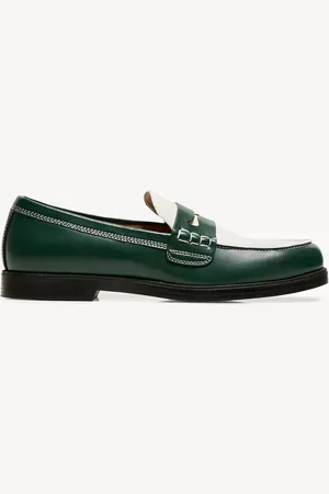 Bershka Kombinierte Loafer Herren 40 Grün