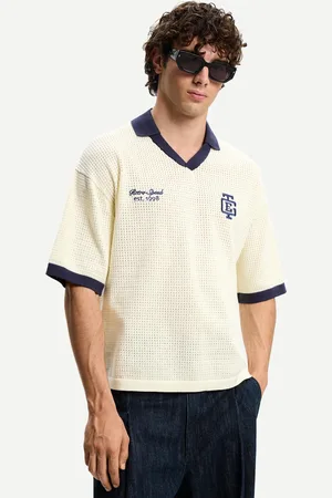 Bershka Sportliches Poloshirt Aus Mesh Mit Kurzen Ärmeln Herren Xs Grbrochenes Weiss