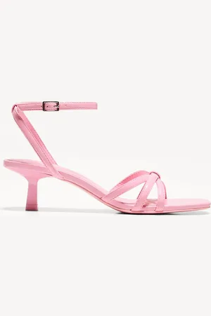Bershka Absatzsandalen Mit Mehreren Riemchen Damen 35 Rosa