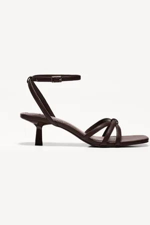 Bershka Absatzsandalen Mit Mehreren Riemchen Damen 35 Braun