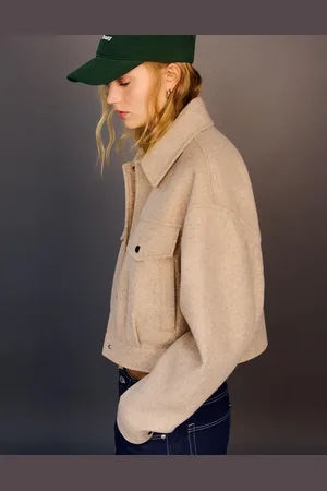 Bershka Truckerjacke Damen Xs Camel