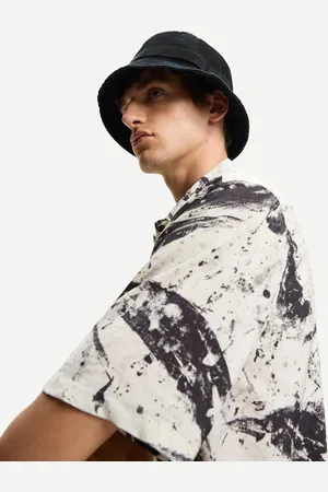 Bershka Bucket-Hat Im Washed-Look Herren Schwarz