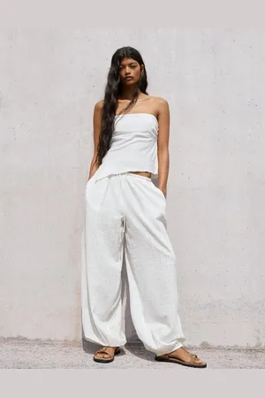 Bershka Pumphose Damen Xs Rohweiß