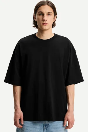 Bershka Kurzärmeliges Oversize-Shirt Herren Xs Schwarz