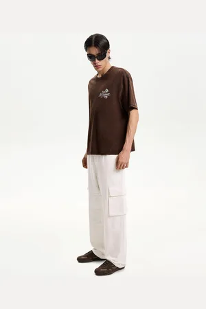 Bershka Jeans Im Cargo- Und Baggyhosen-Stil Herren 32 Rohweiß