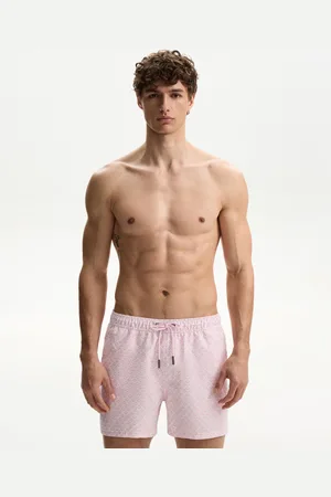 Bershka Badeshorts Mit Print Herren S Rosa