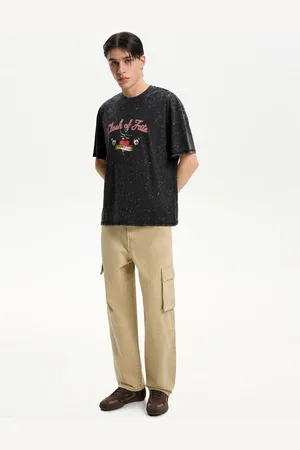Bershka Jeans Im Cargo- Und Baggyhosen-Stil Herren 32 Camel