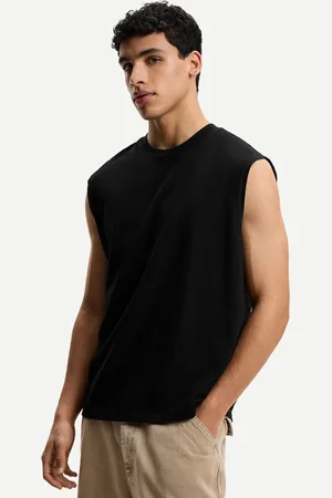 Bershka Ärmelloses Shirt Herren Xs Schwarz