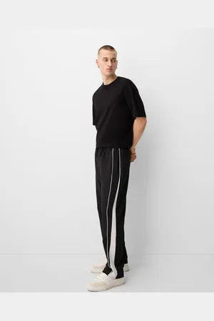 Bershka Baggyhose Aus Funktionsstoff Herren Xs Schwarz