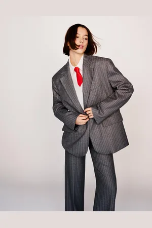 Bershka Oversize-Blazer Damen Xs Grau